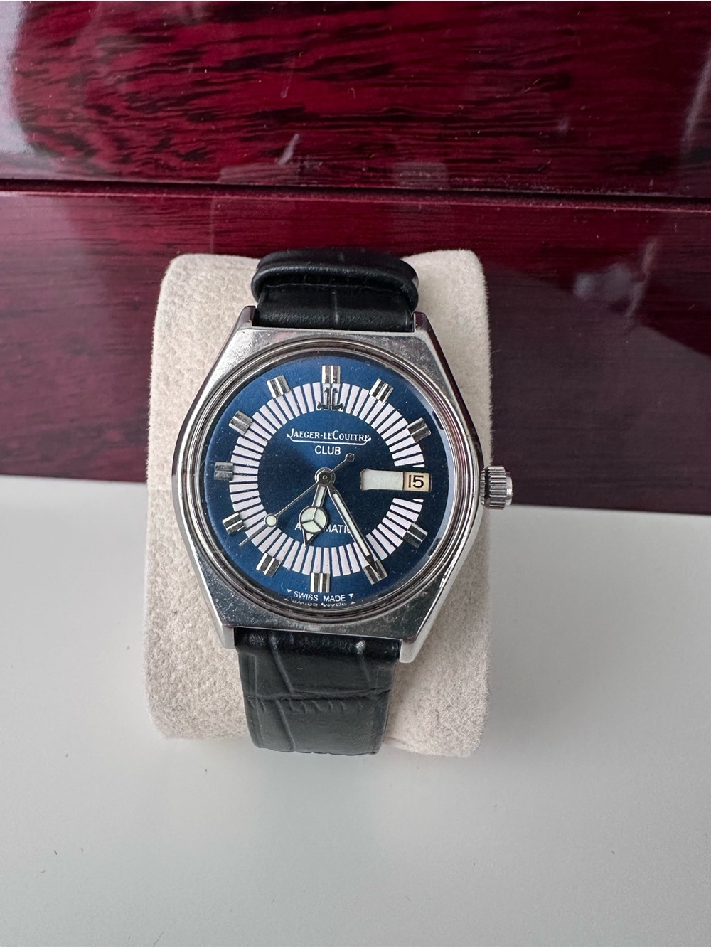 Jaeger Lecoutre Club Blue Dial Automatic Watch